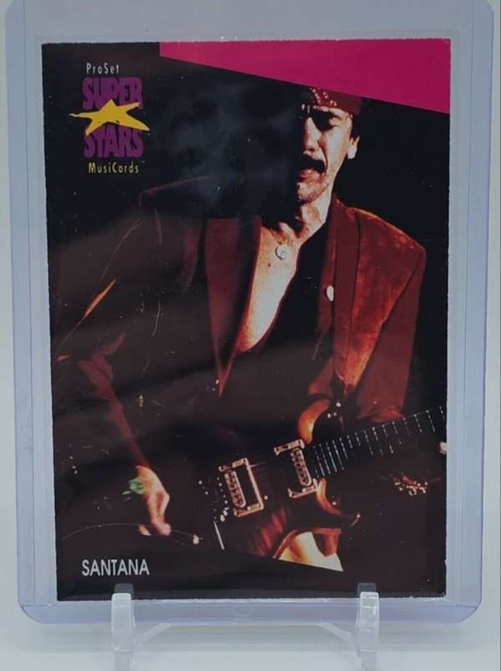 1991 Pro Set SuperStars MusiCards #230 Santana Card